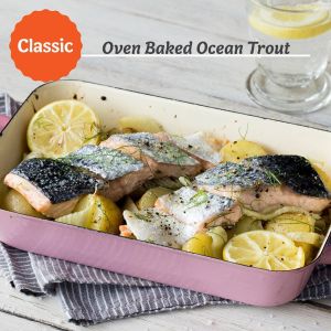 Baked trout